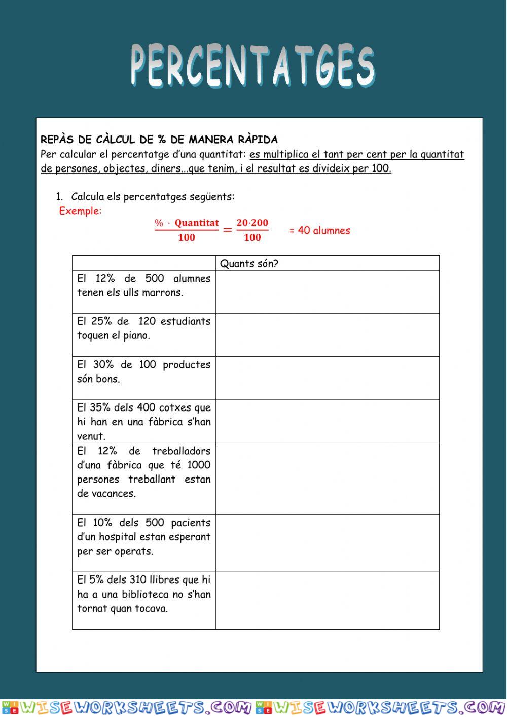 worksheet