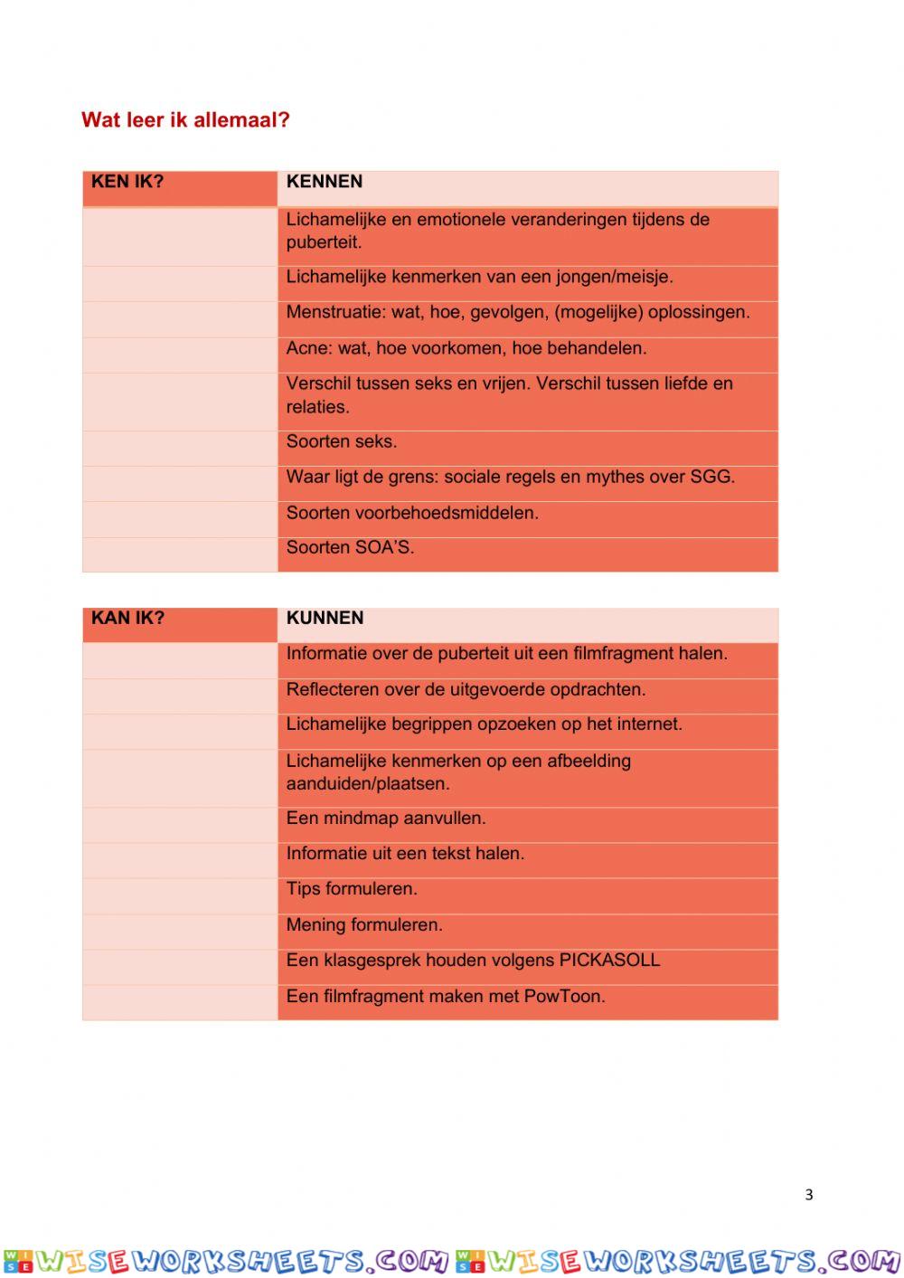 worksheet