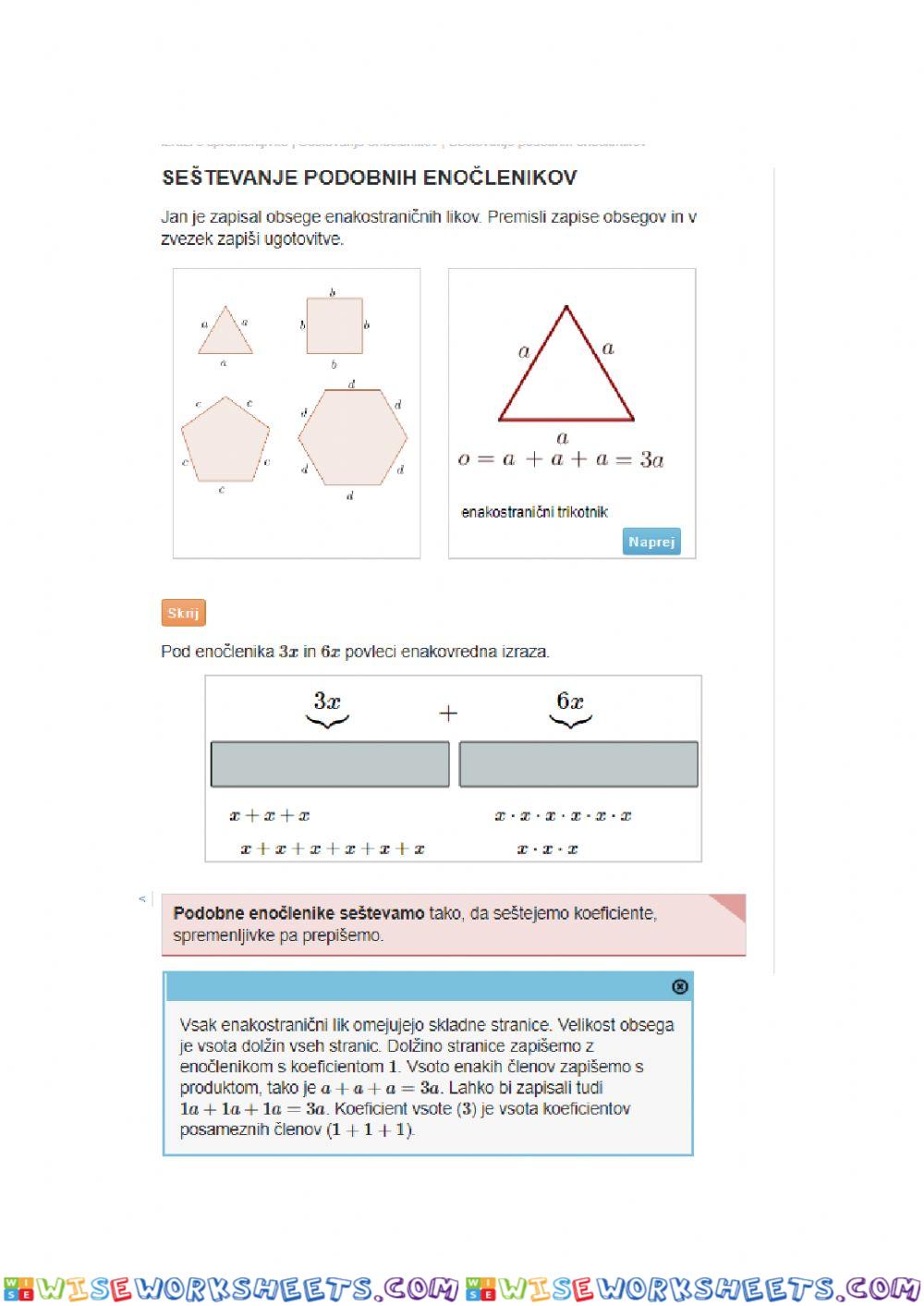 worksheet