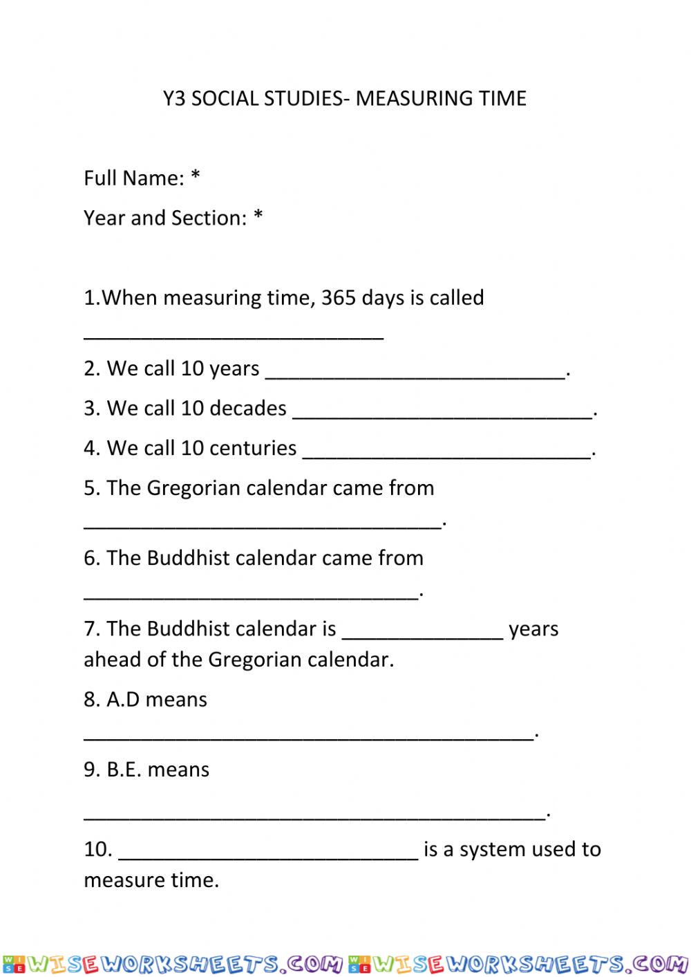 Measuring Time