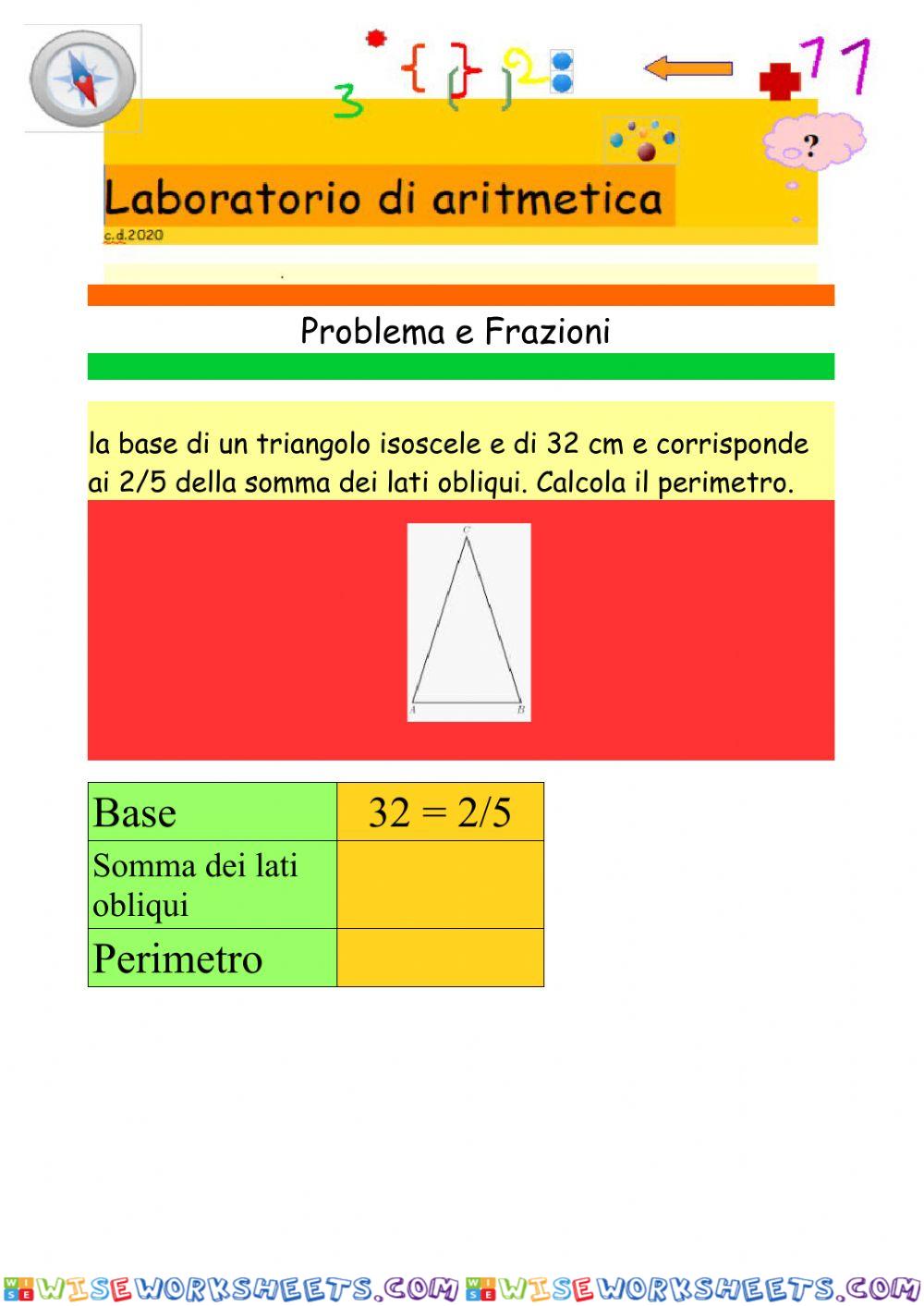 Frazioni problemi