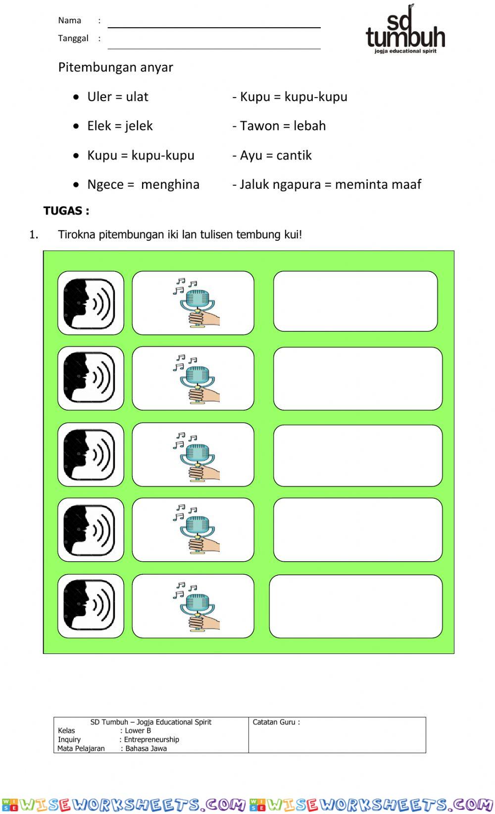 worksheet