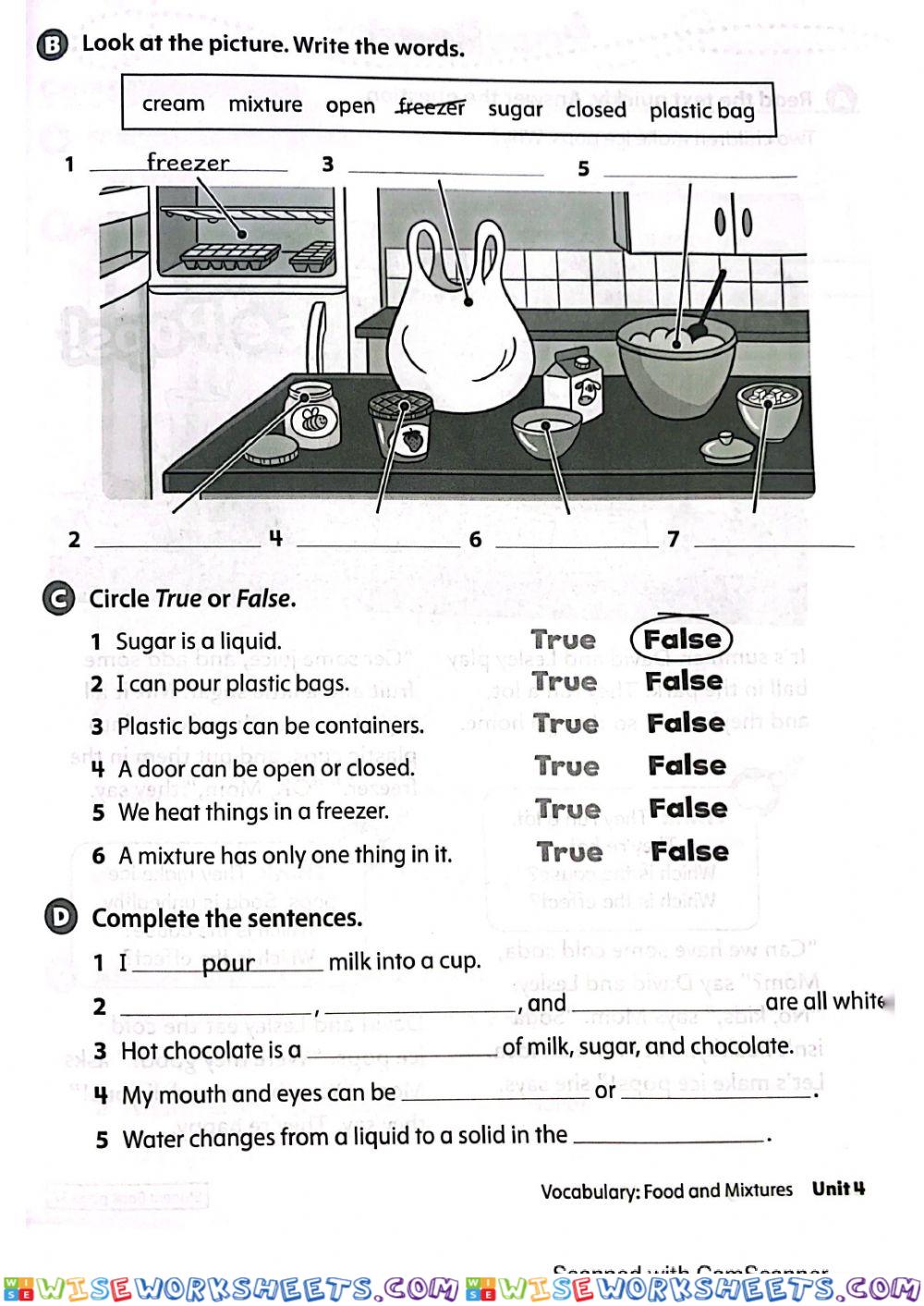 worksheet