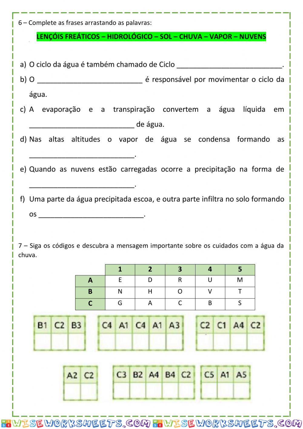 worksheet