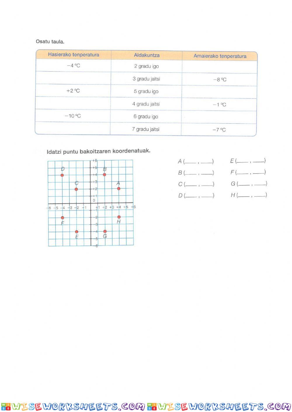worksheet