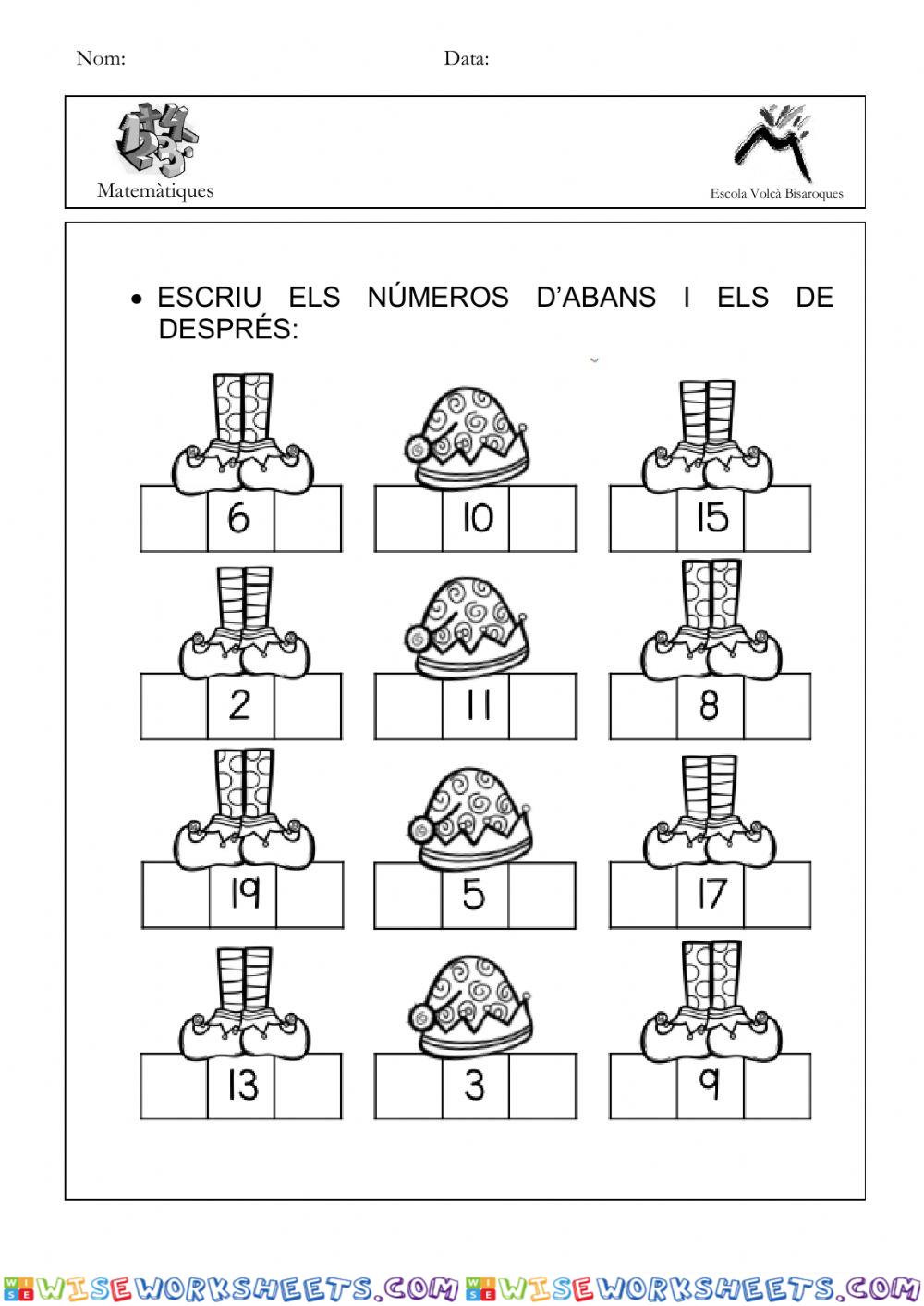 Número abans i després