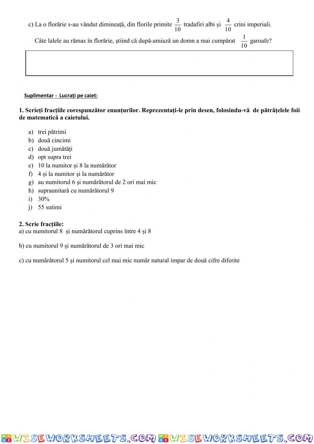 worksheet