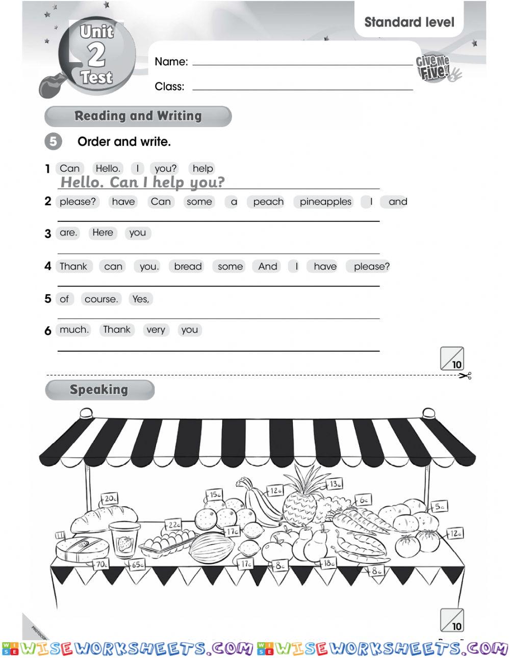 worksheet
