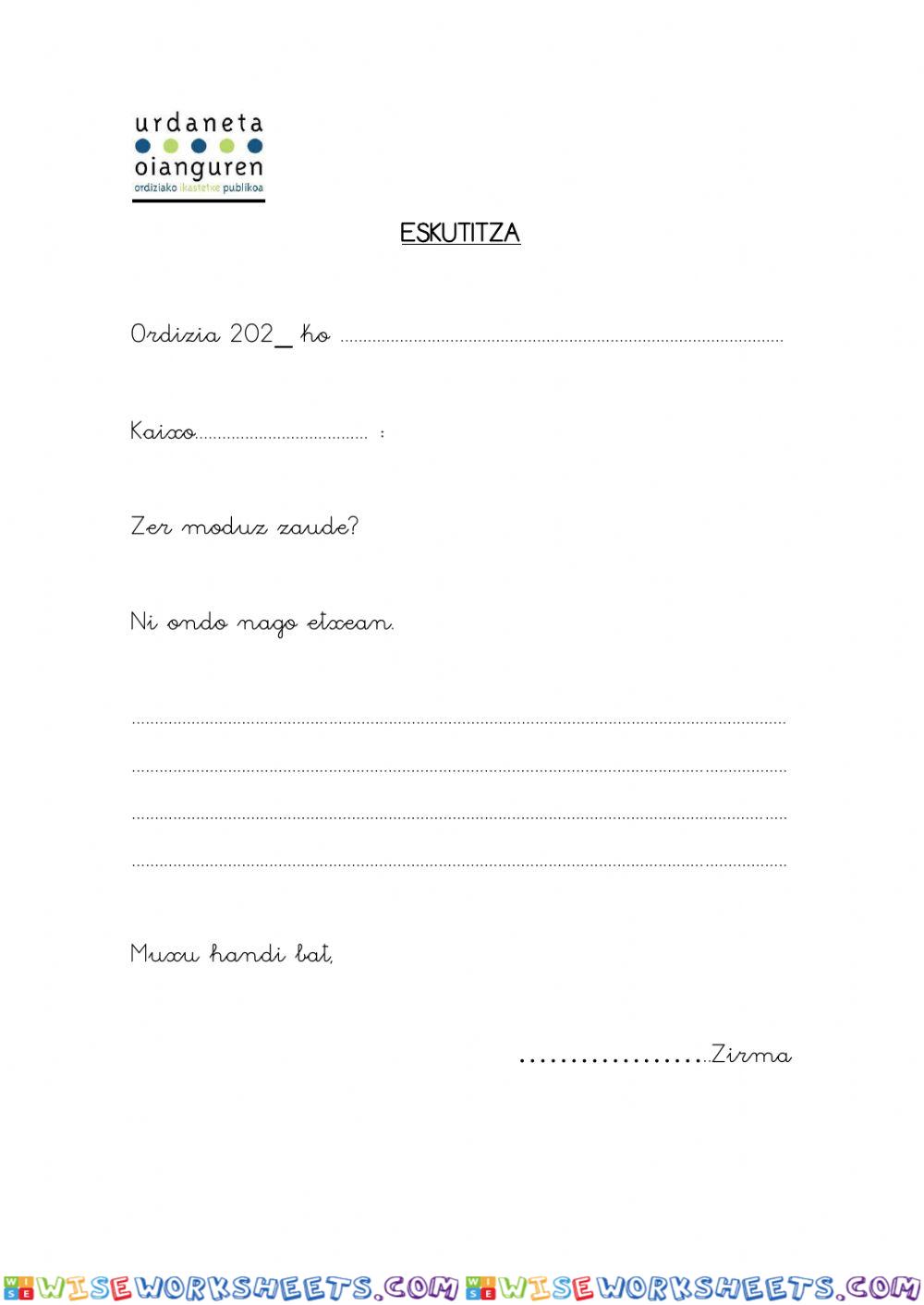 worksheet