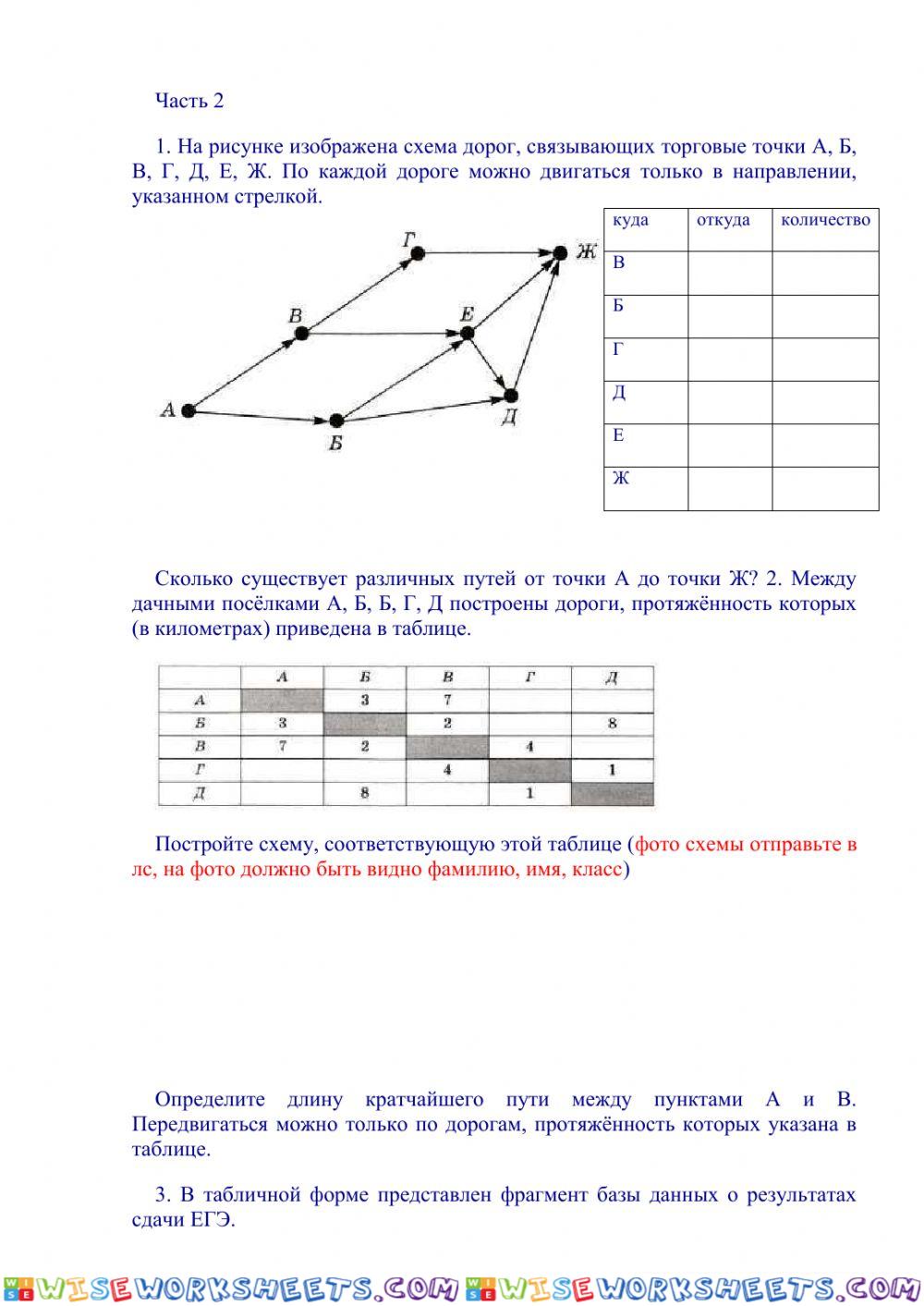 worksheet