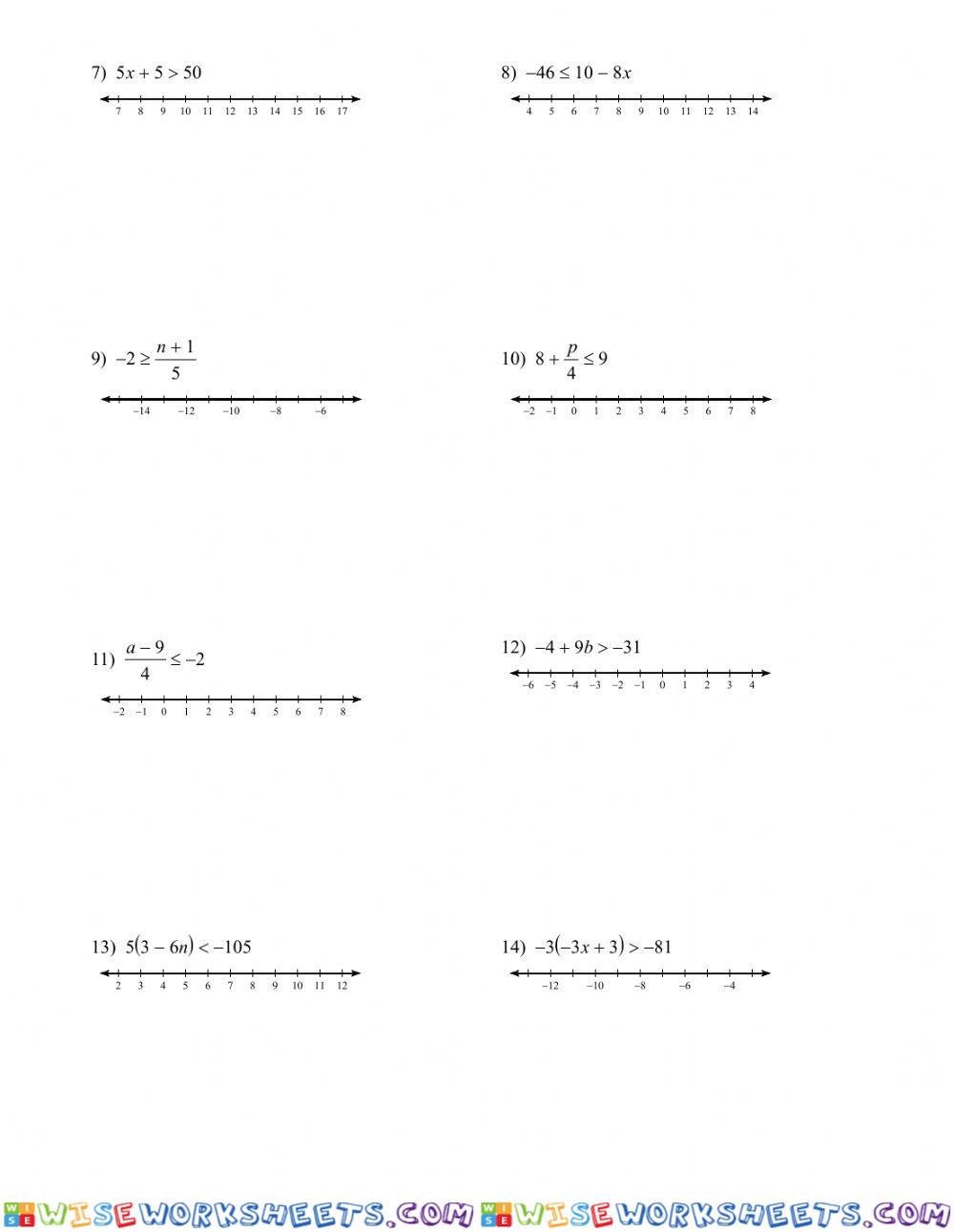 worksheet