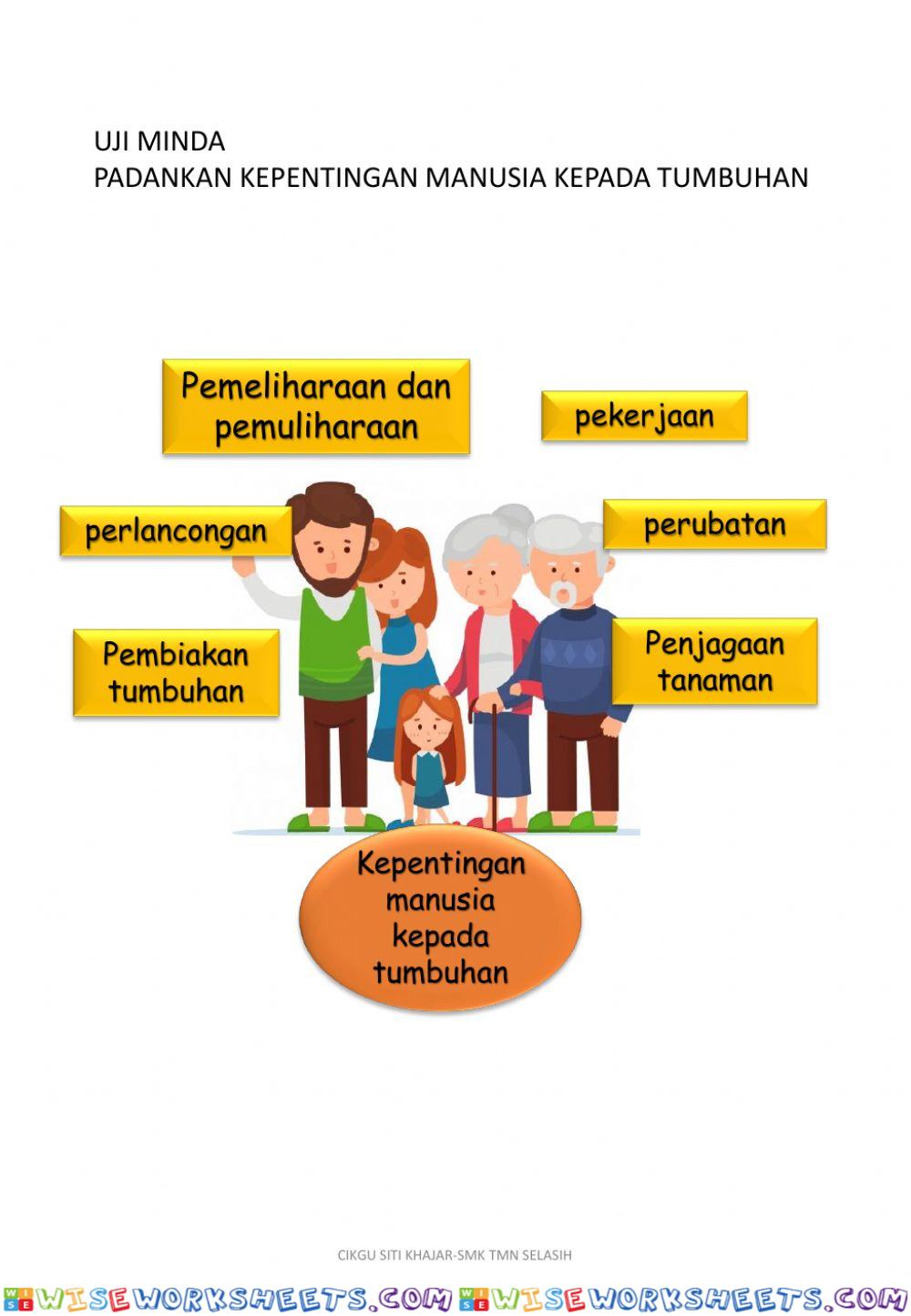 Kepentingan manusia kepad tumbuhan