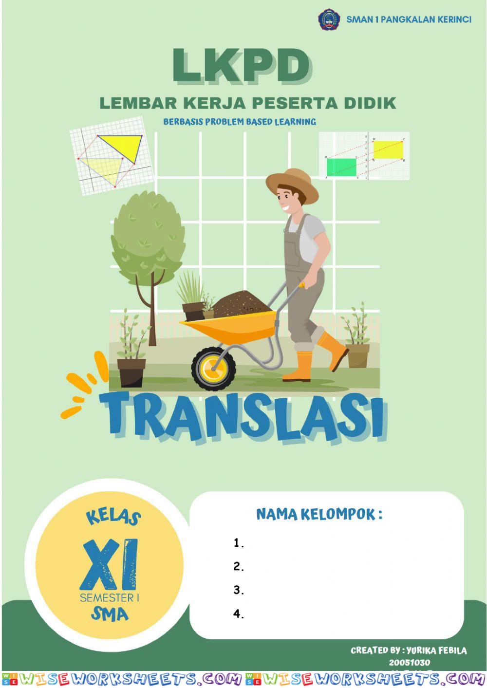 LKPD TRANSLASI Kelas XI