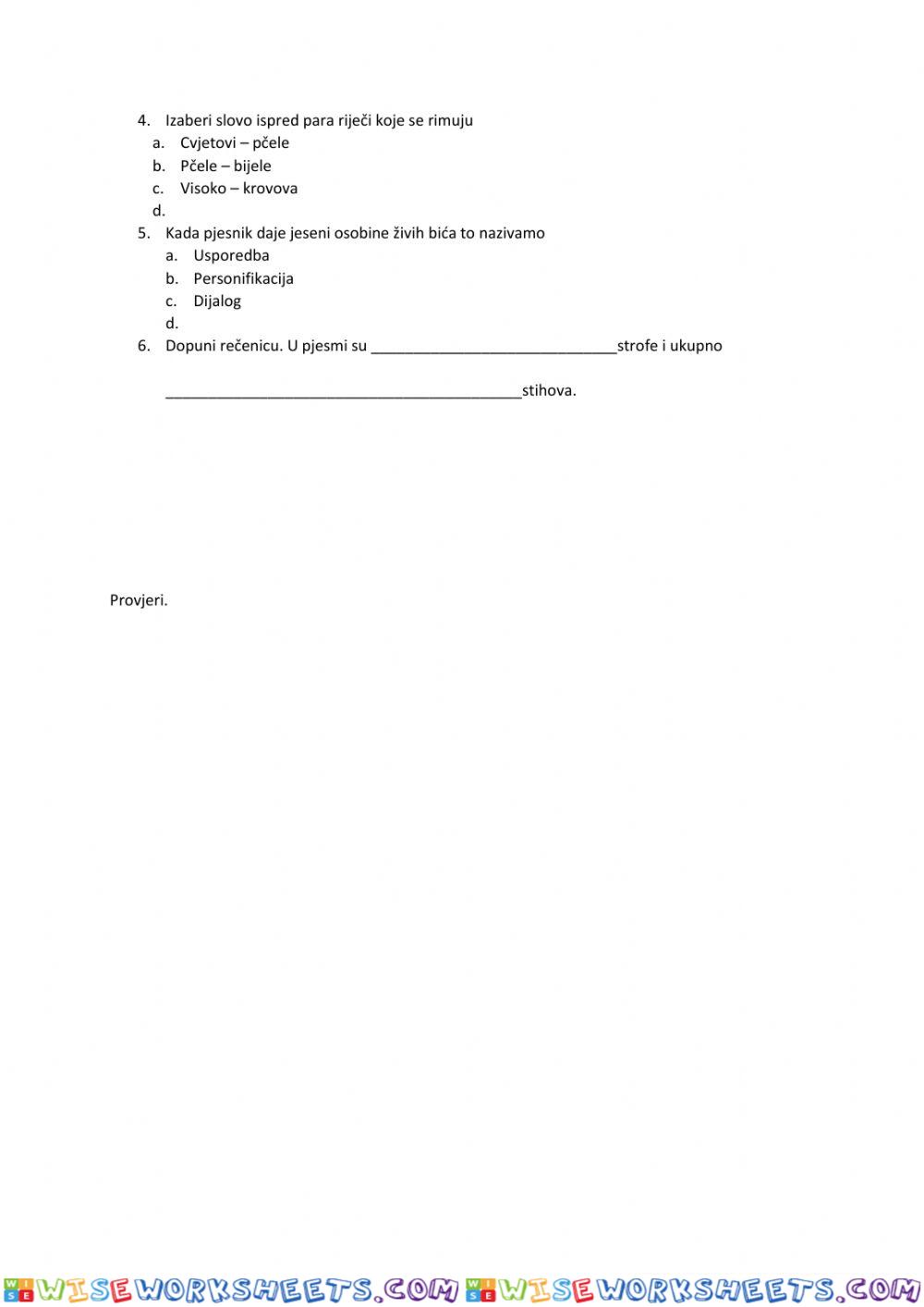 worksheet