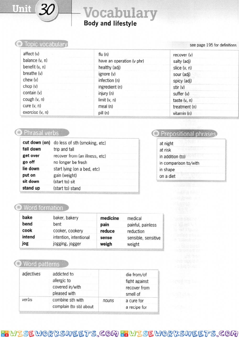 worksheet