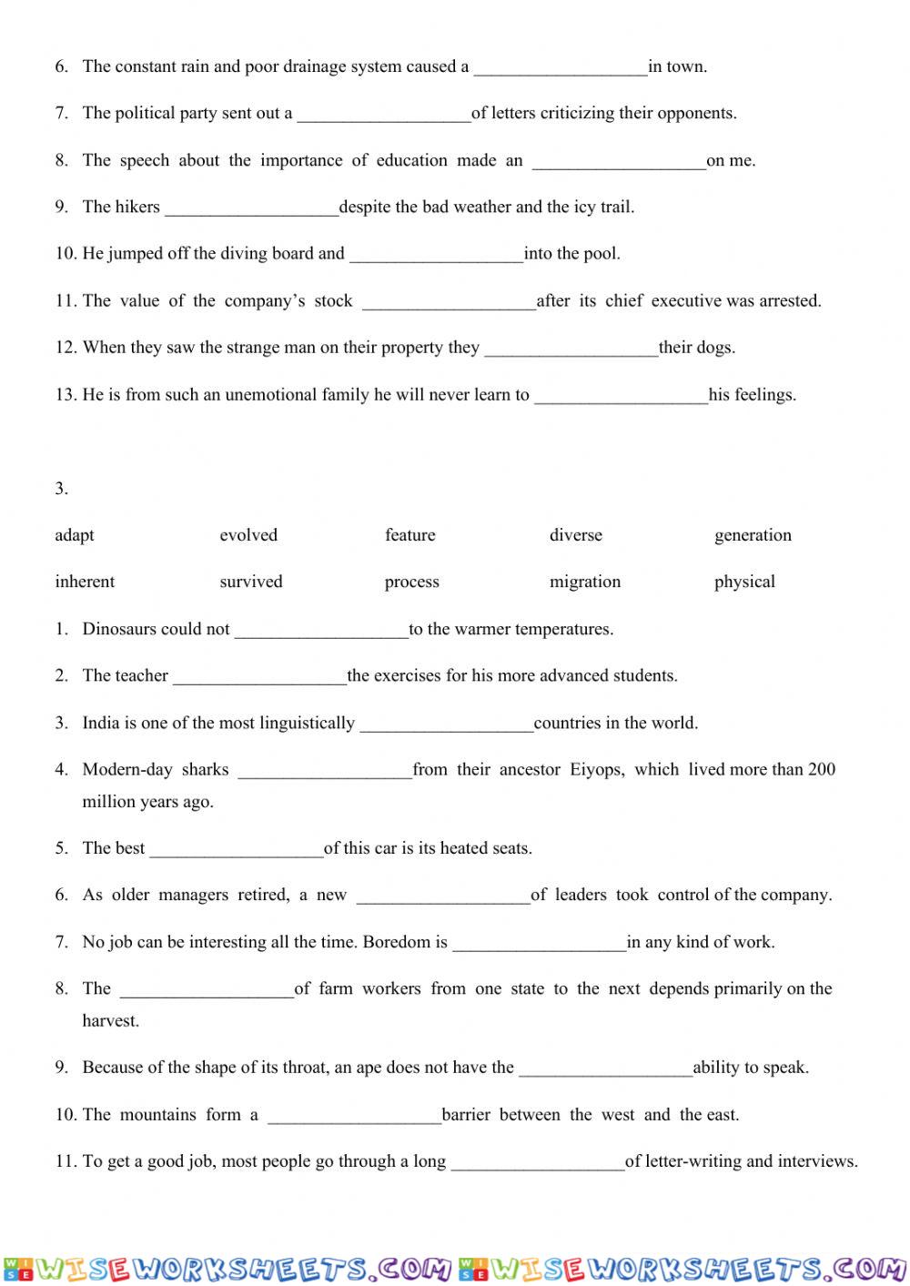 worksheet