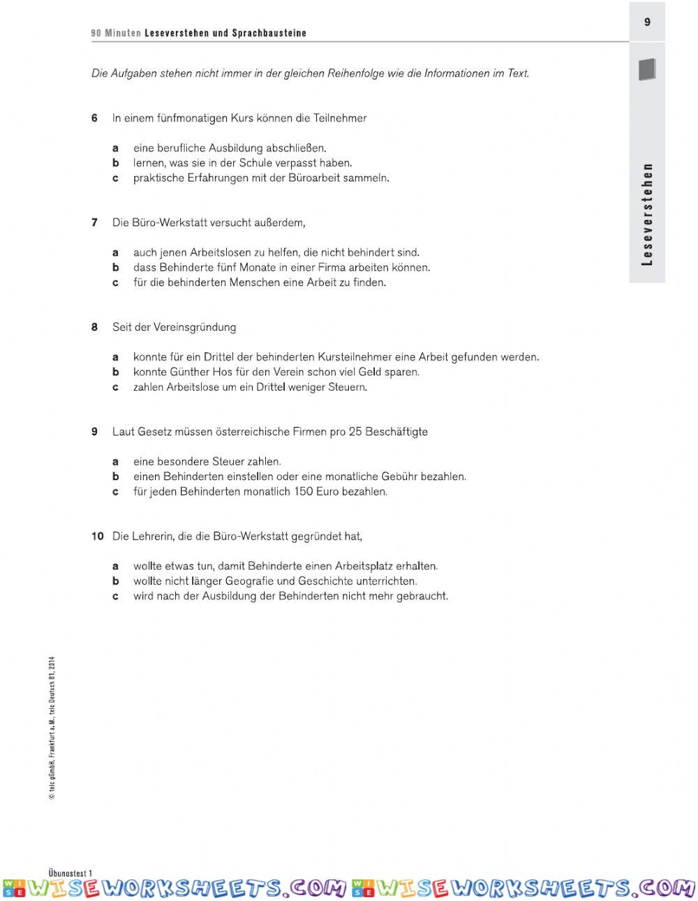 worksheet