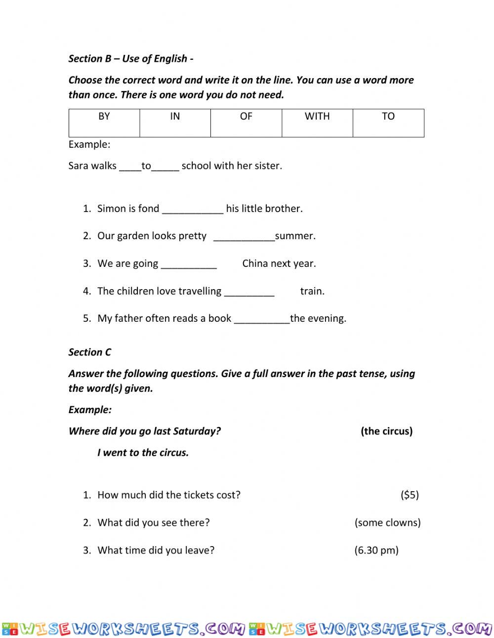 worksheet