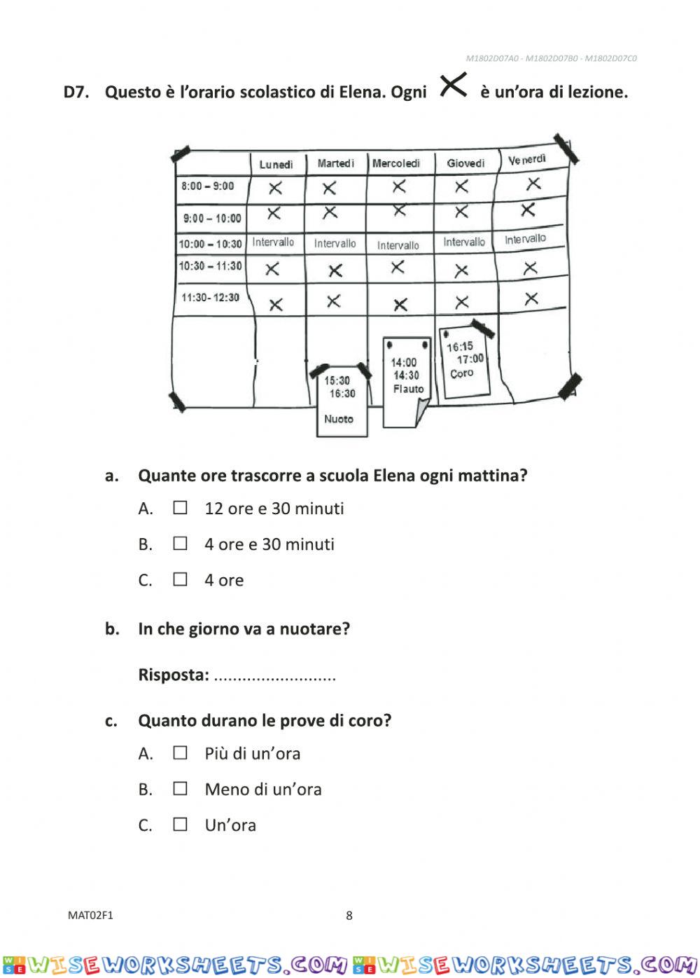 worksheet