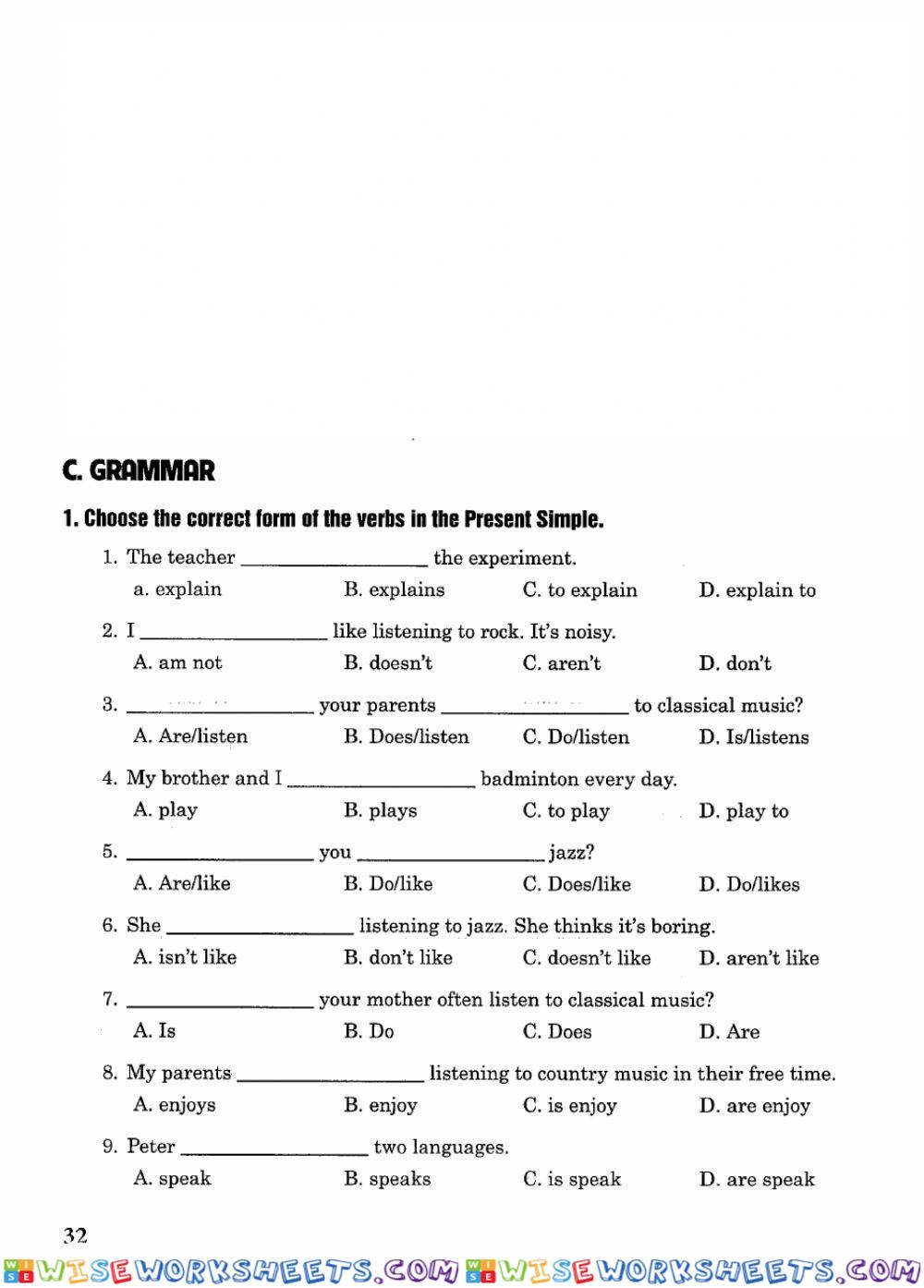 worksheet