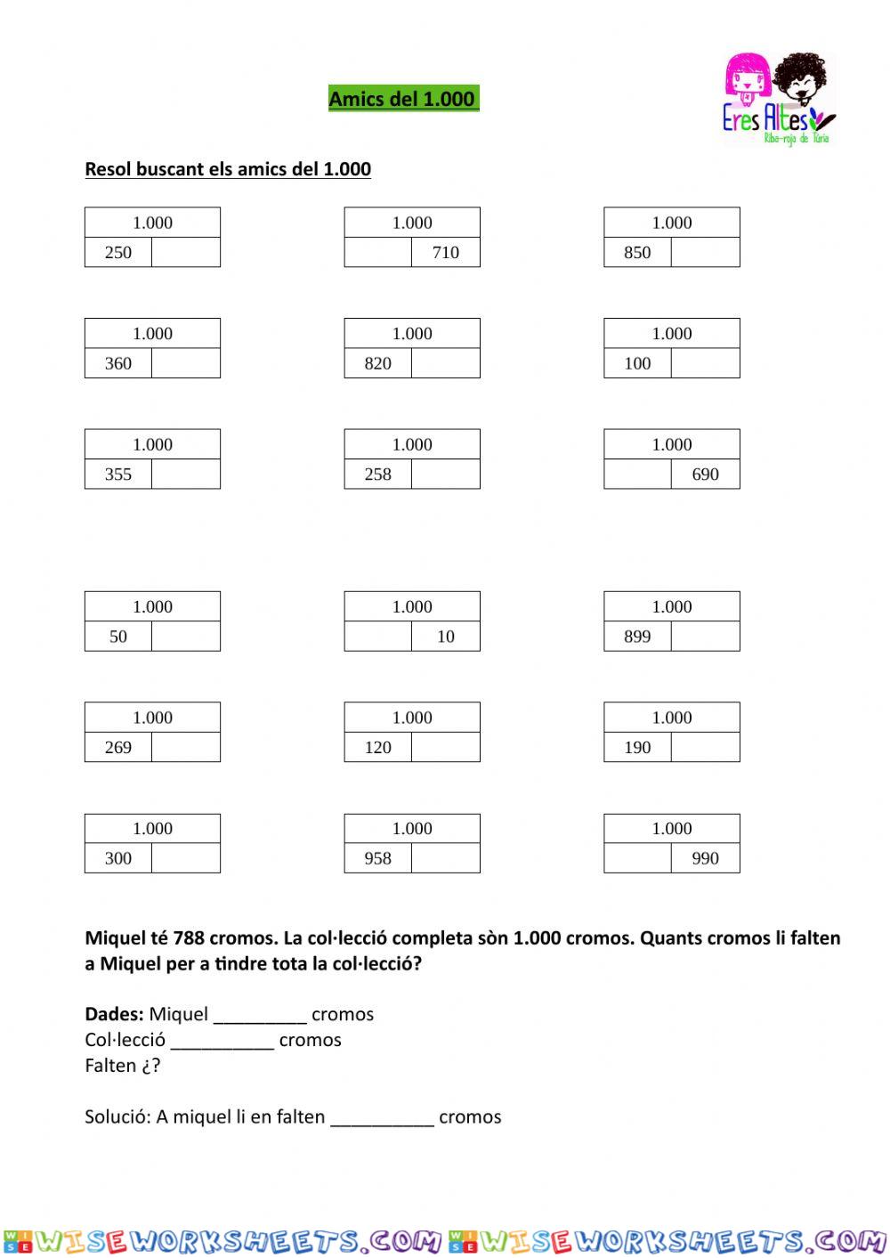 worksheet