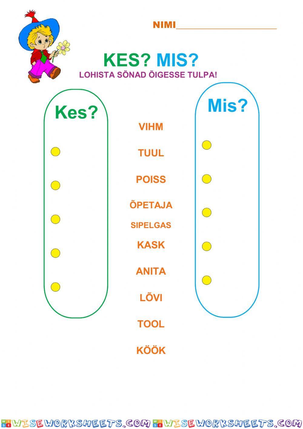 Kes? mis?