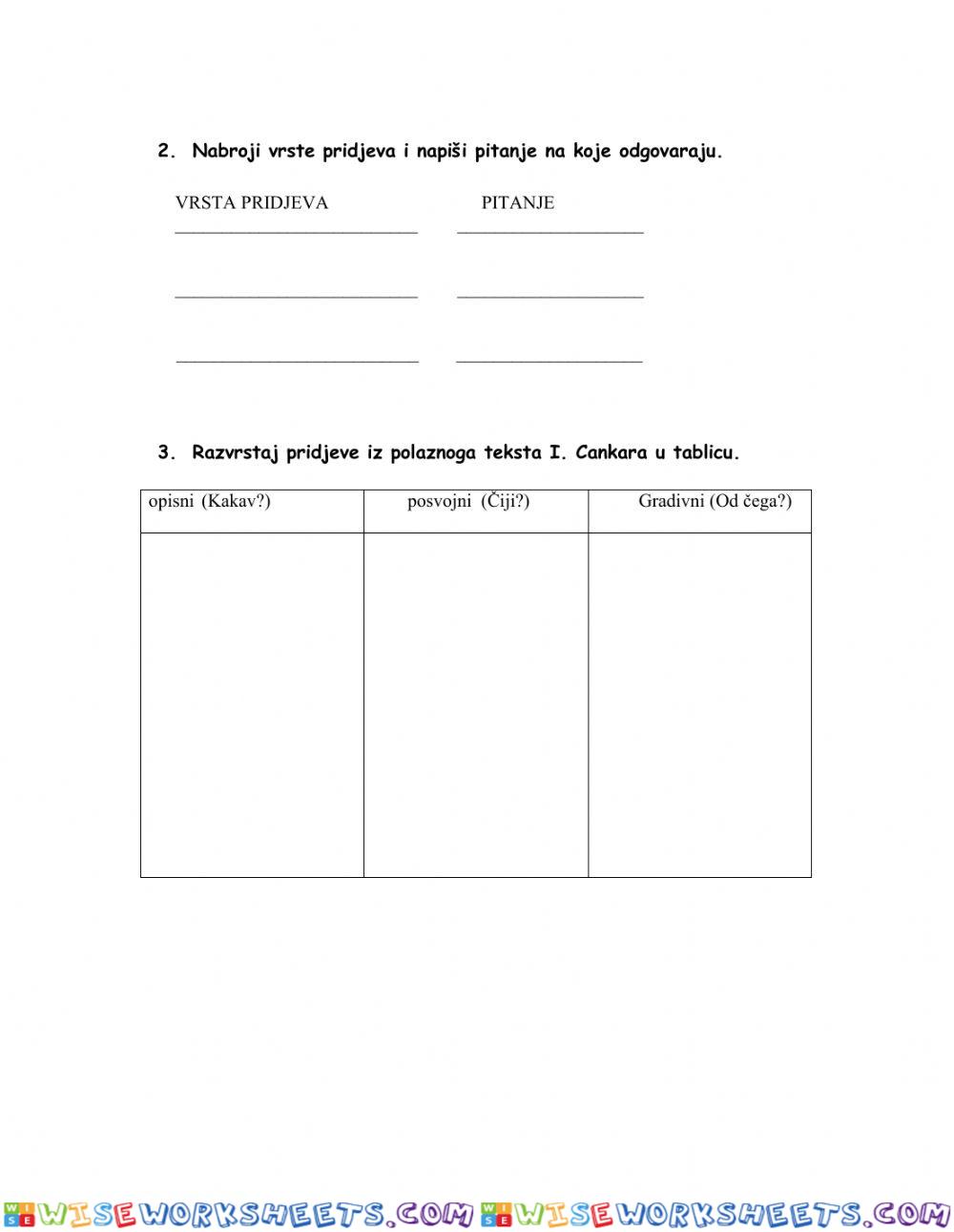 worksheet