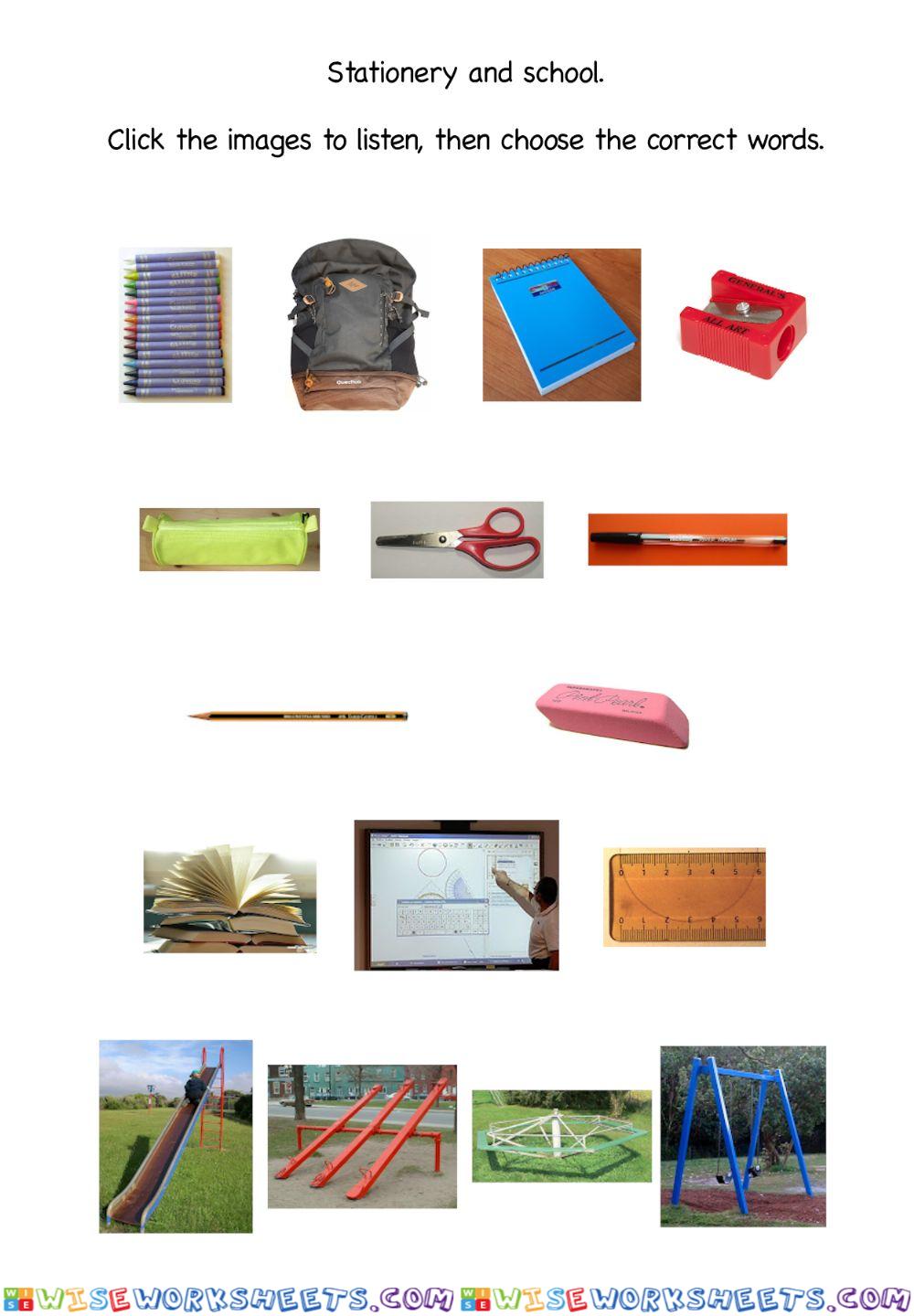 Stationery and school