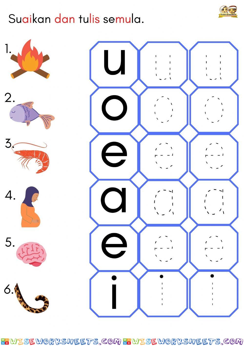 BM : Huruf Vokal 5 (5 thn)