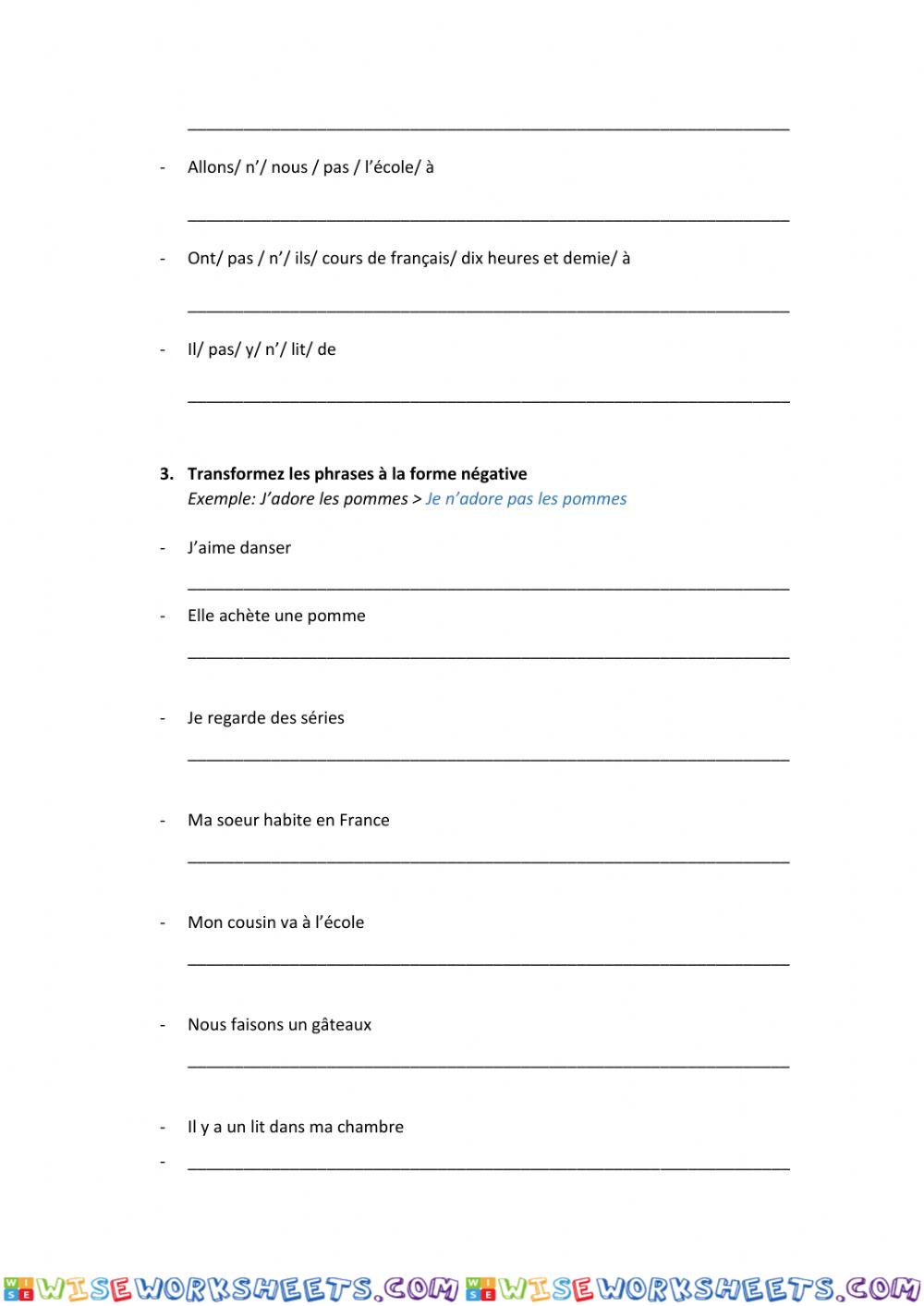 worksheet