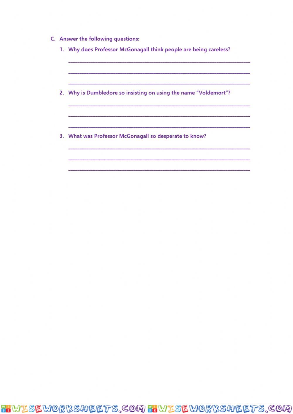 worksheet