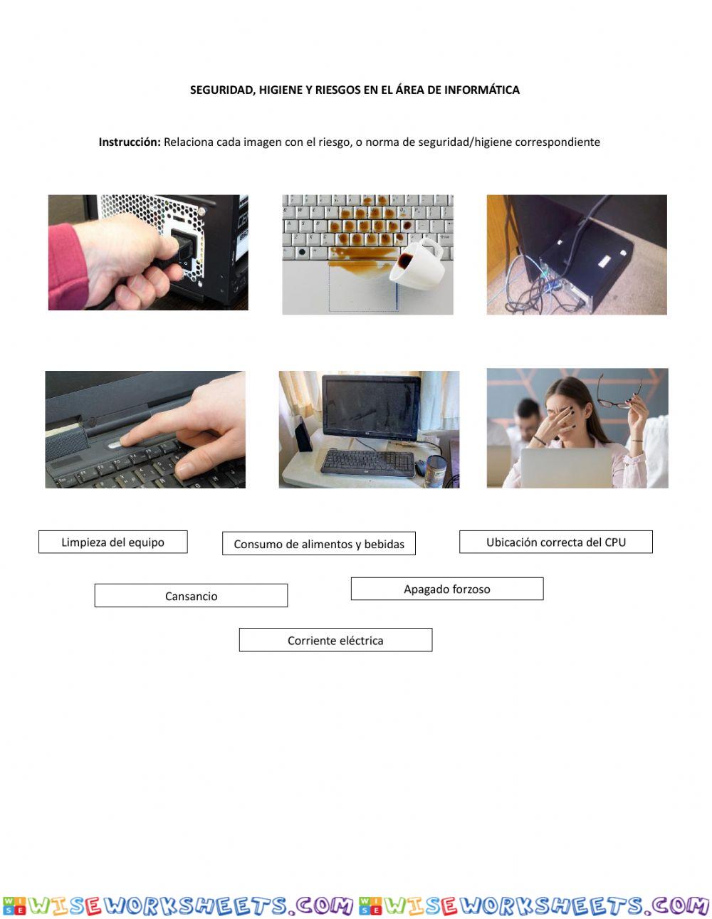 Seguridad, higiene y riesgos en el área de informática