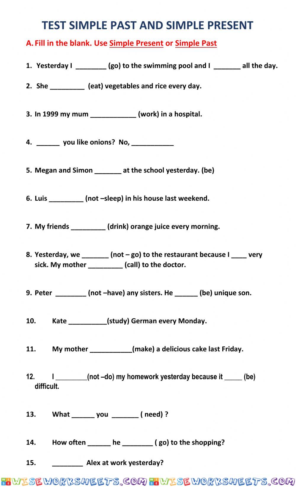 worksheet