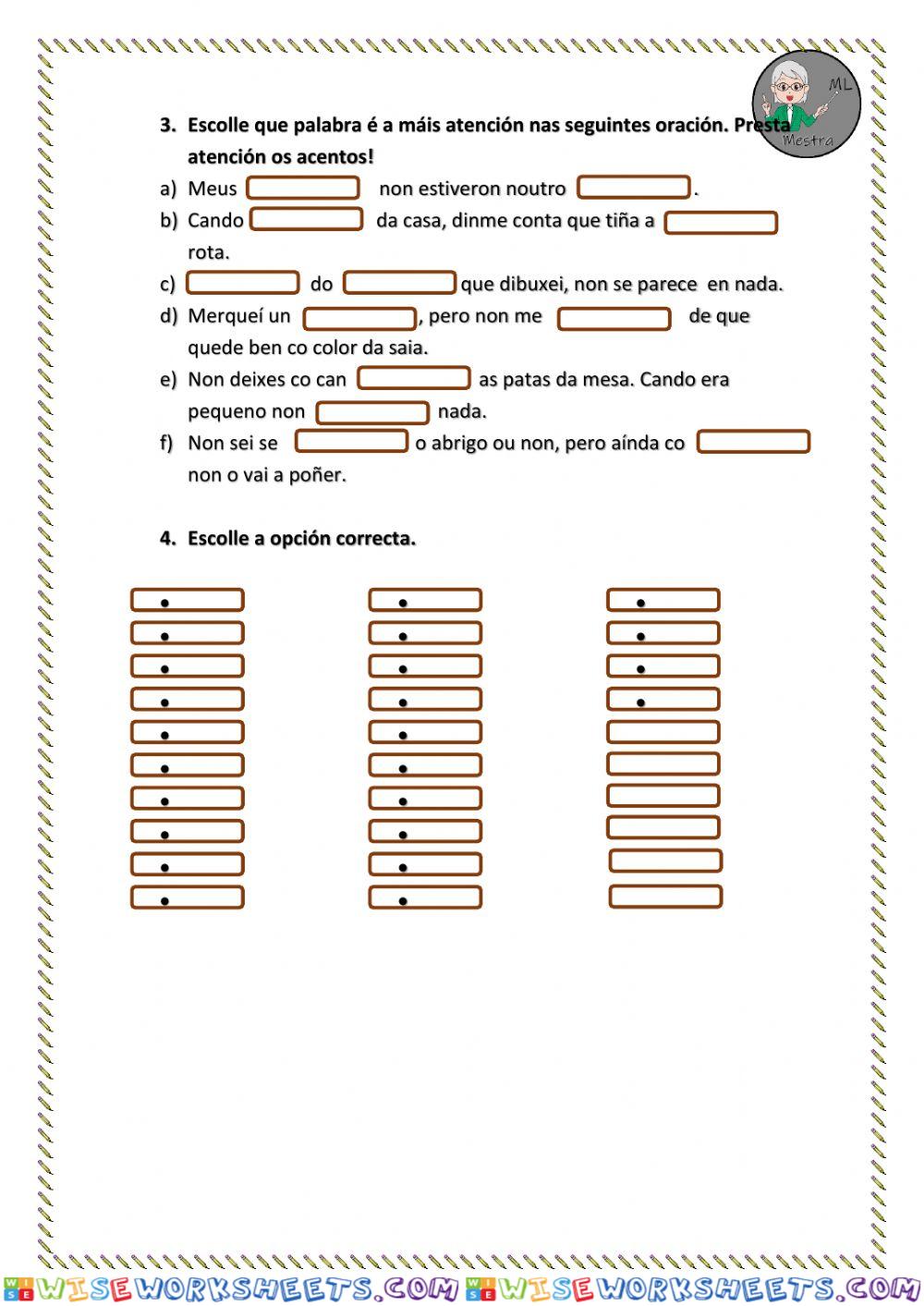 worksheet