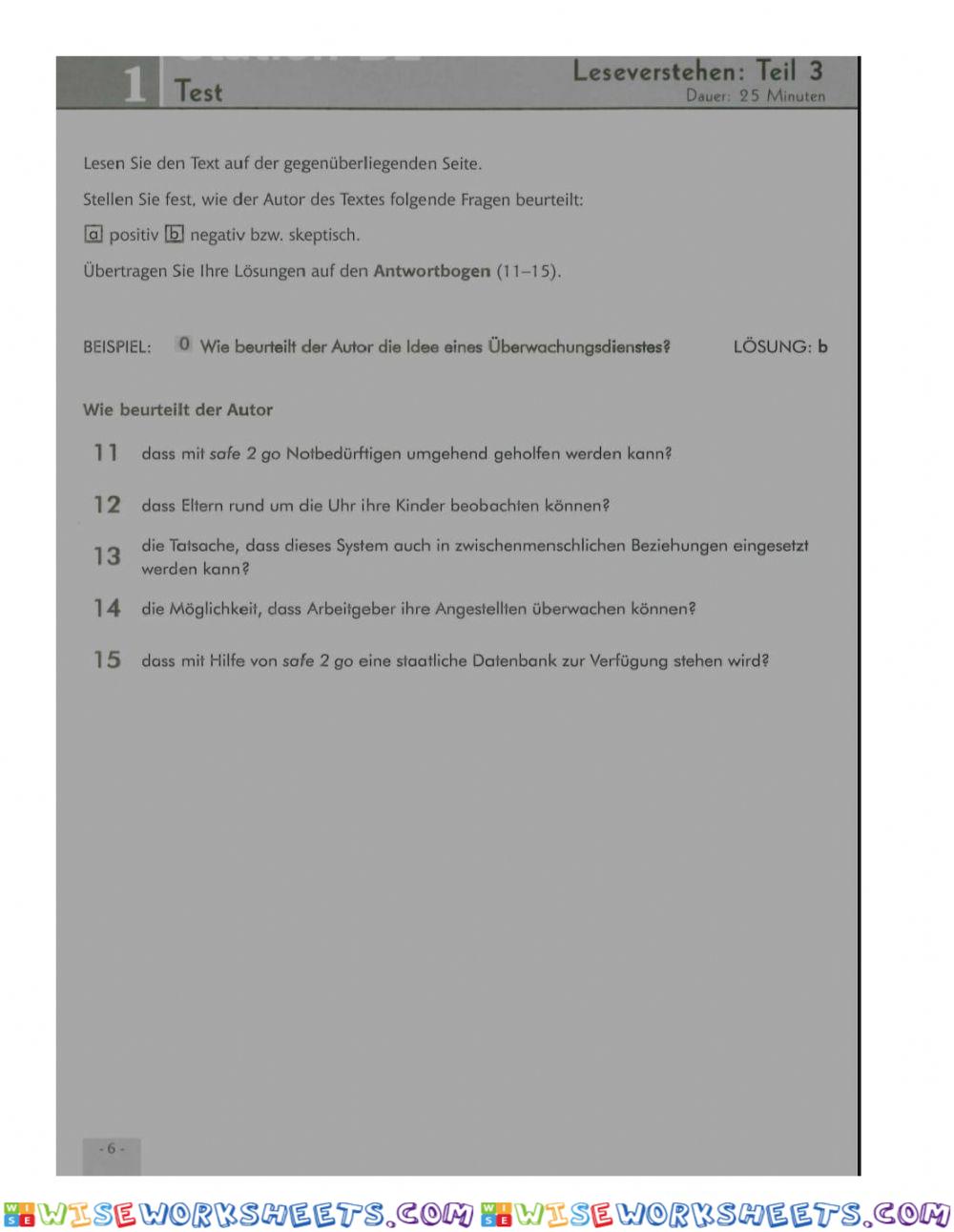 worksheet