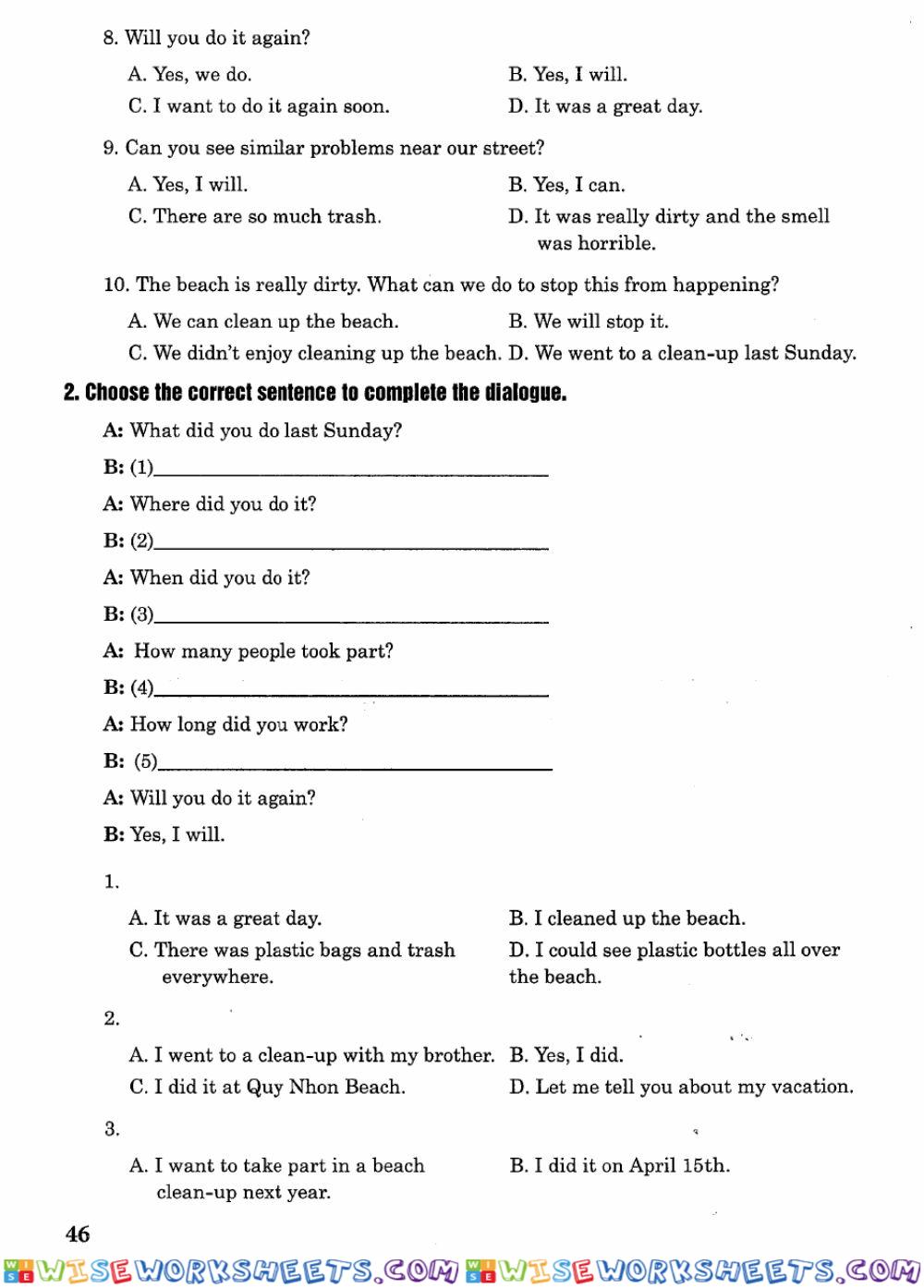 worksheet