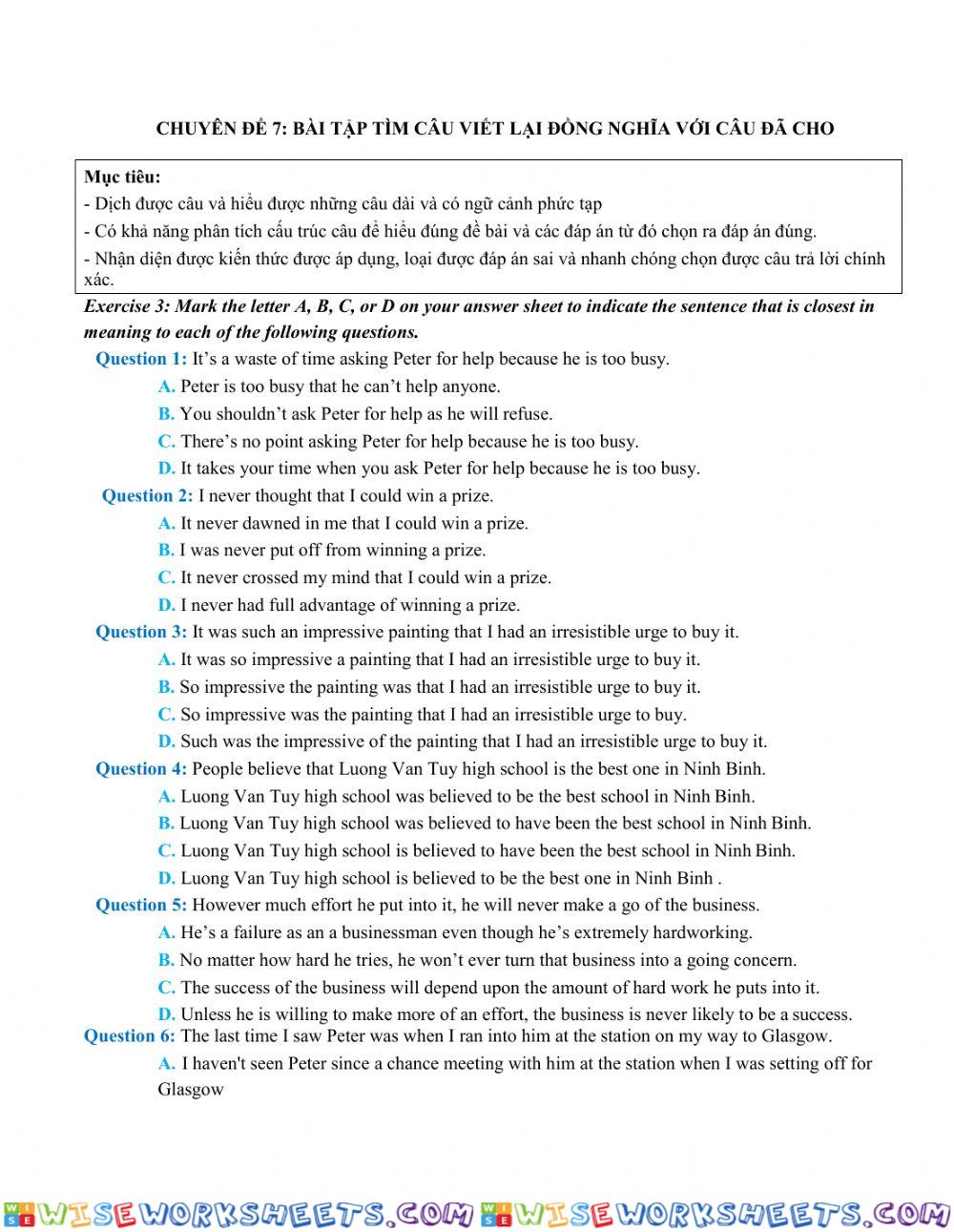 Chuyên đề số 7 part 2