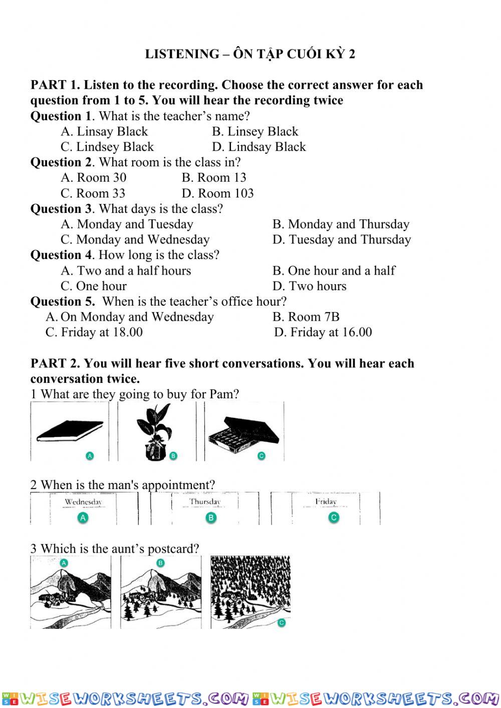 worksheet