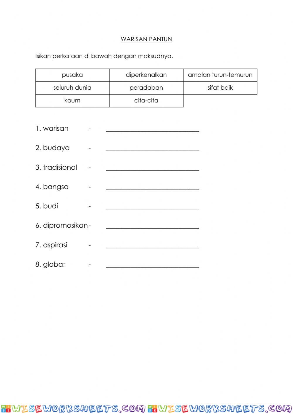 Bahasa melayu tahun 5