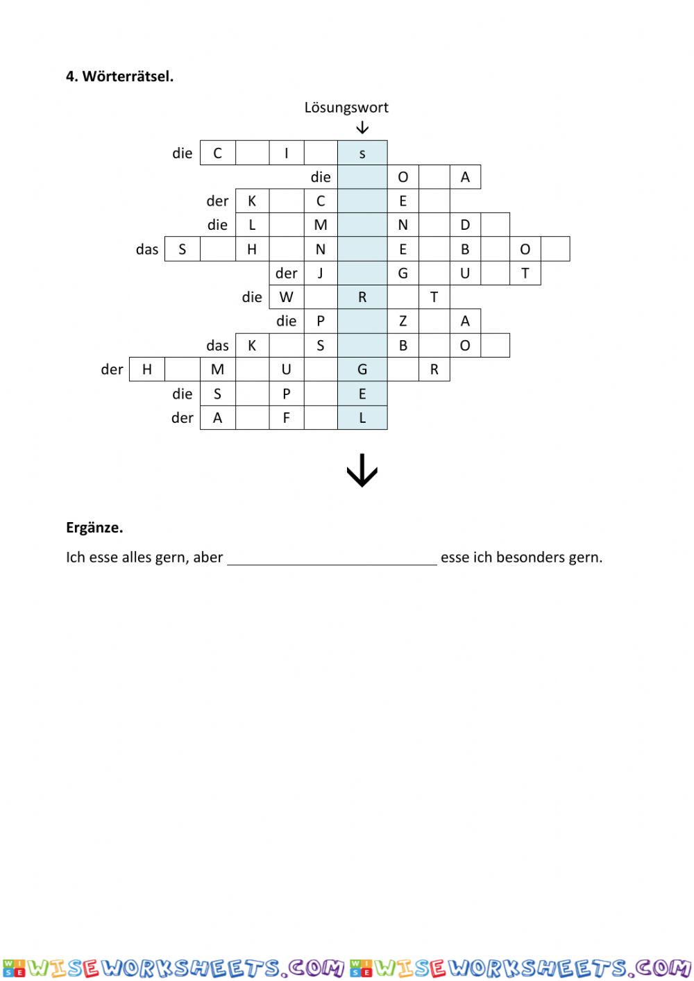 worksheet