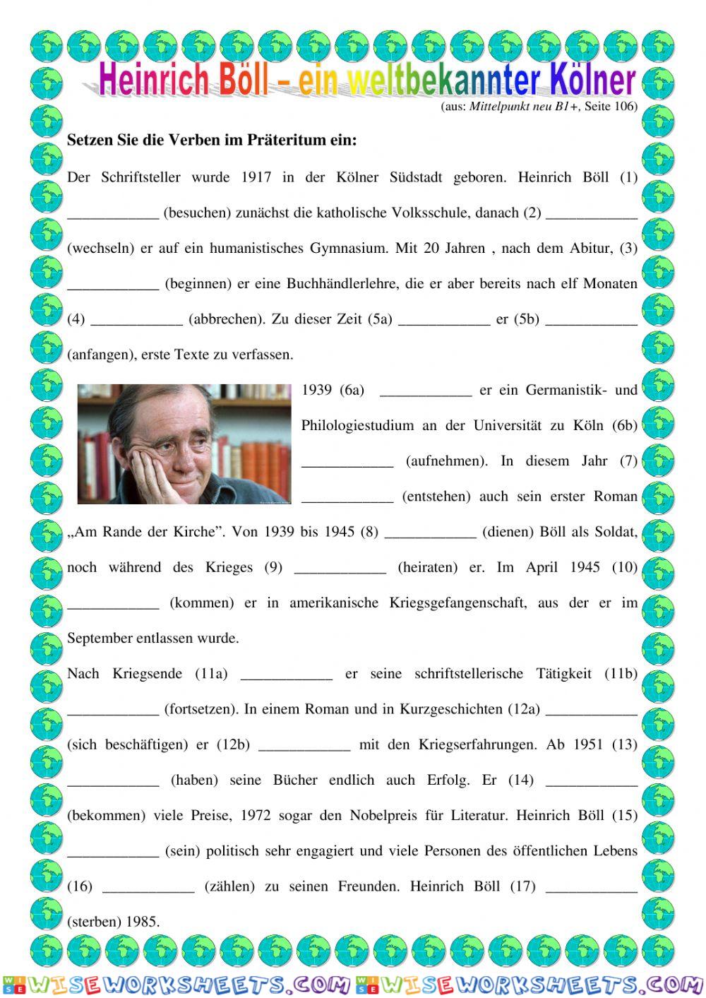 Heinrich Böll im Präteritum