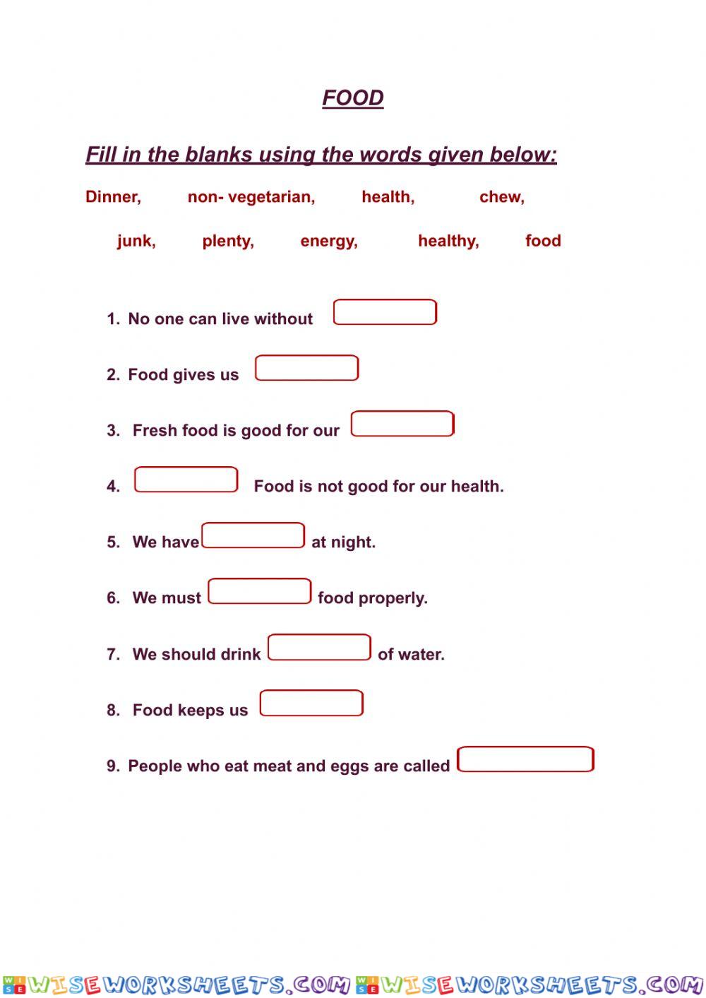 worksheet