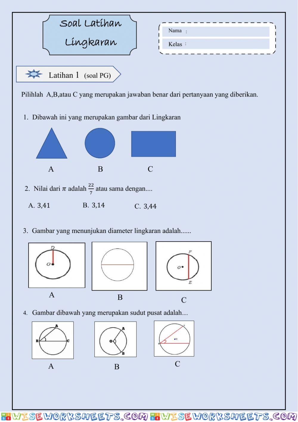 worksheet