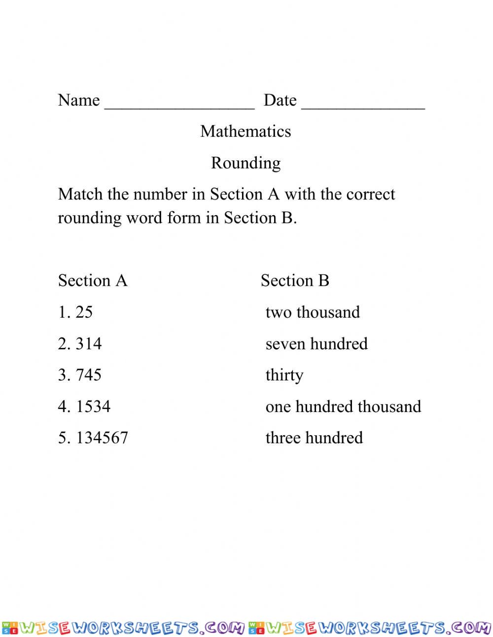 Rounding