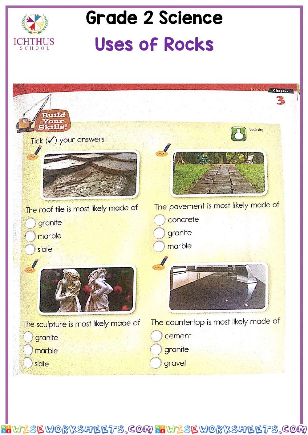 USes of Rocks