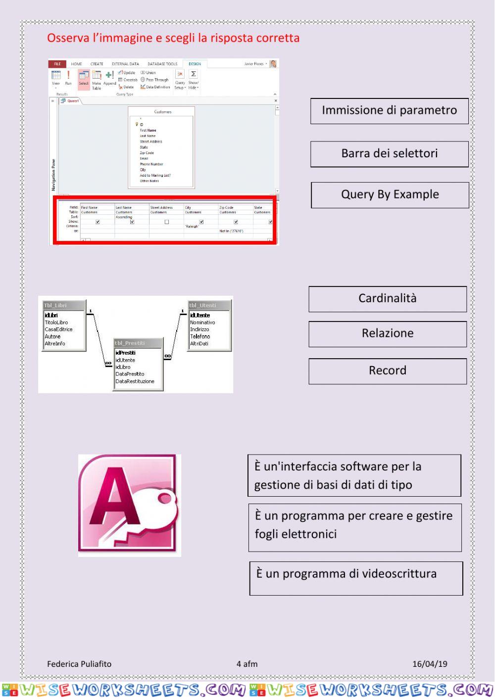 worksheet