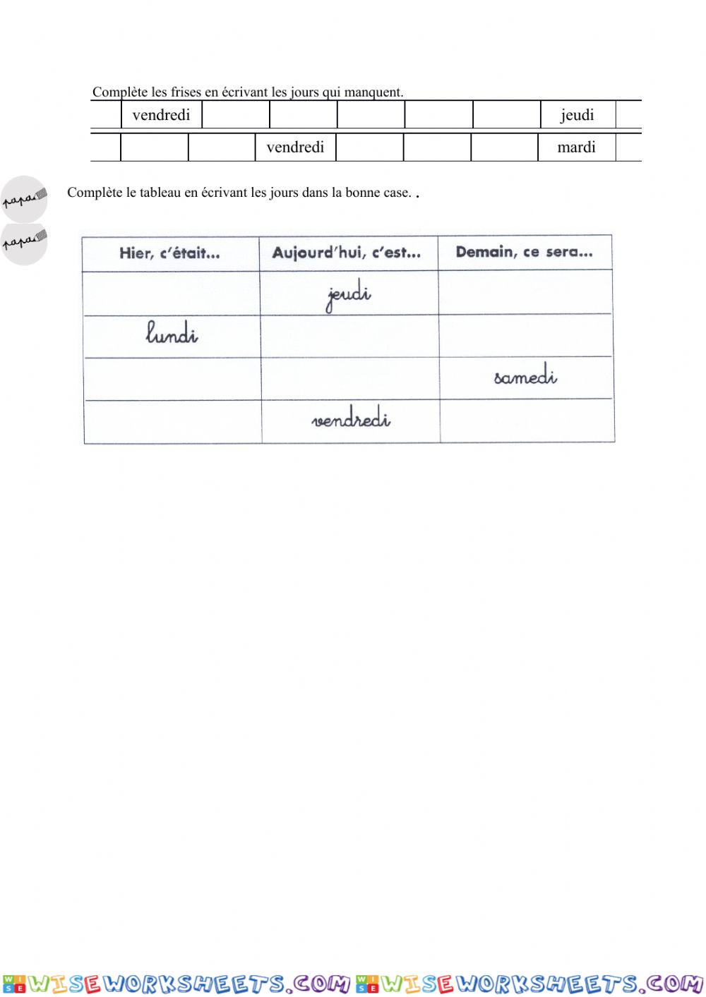 worksheet