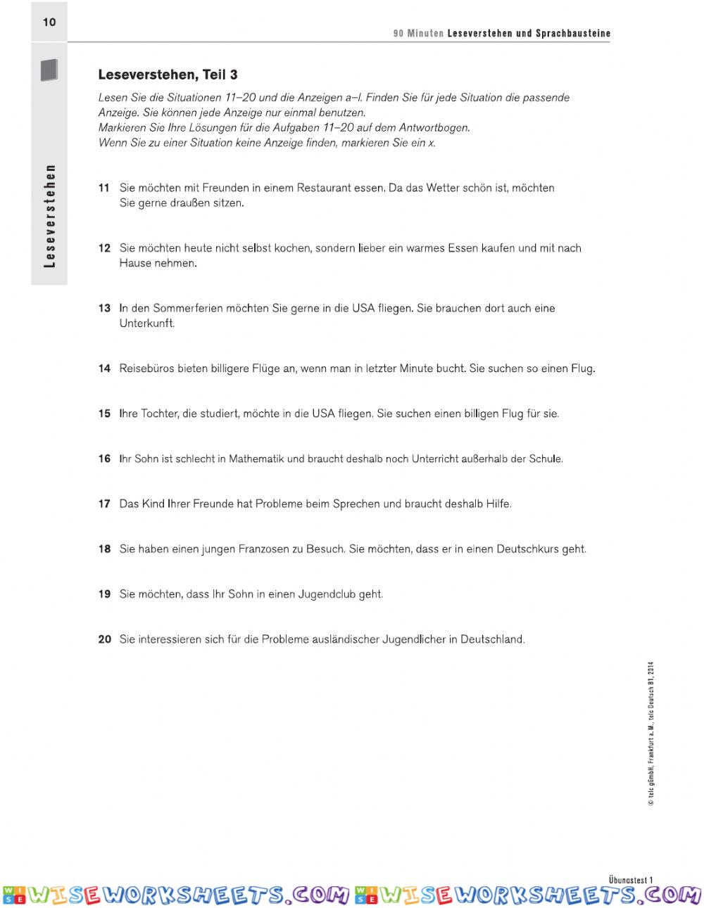 worksheet