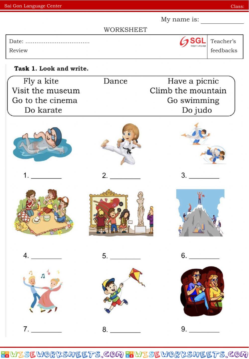 worksheet