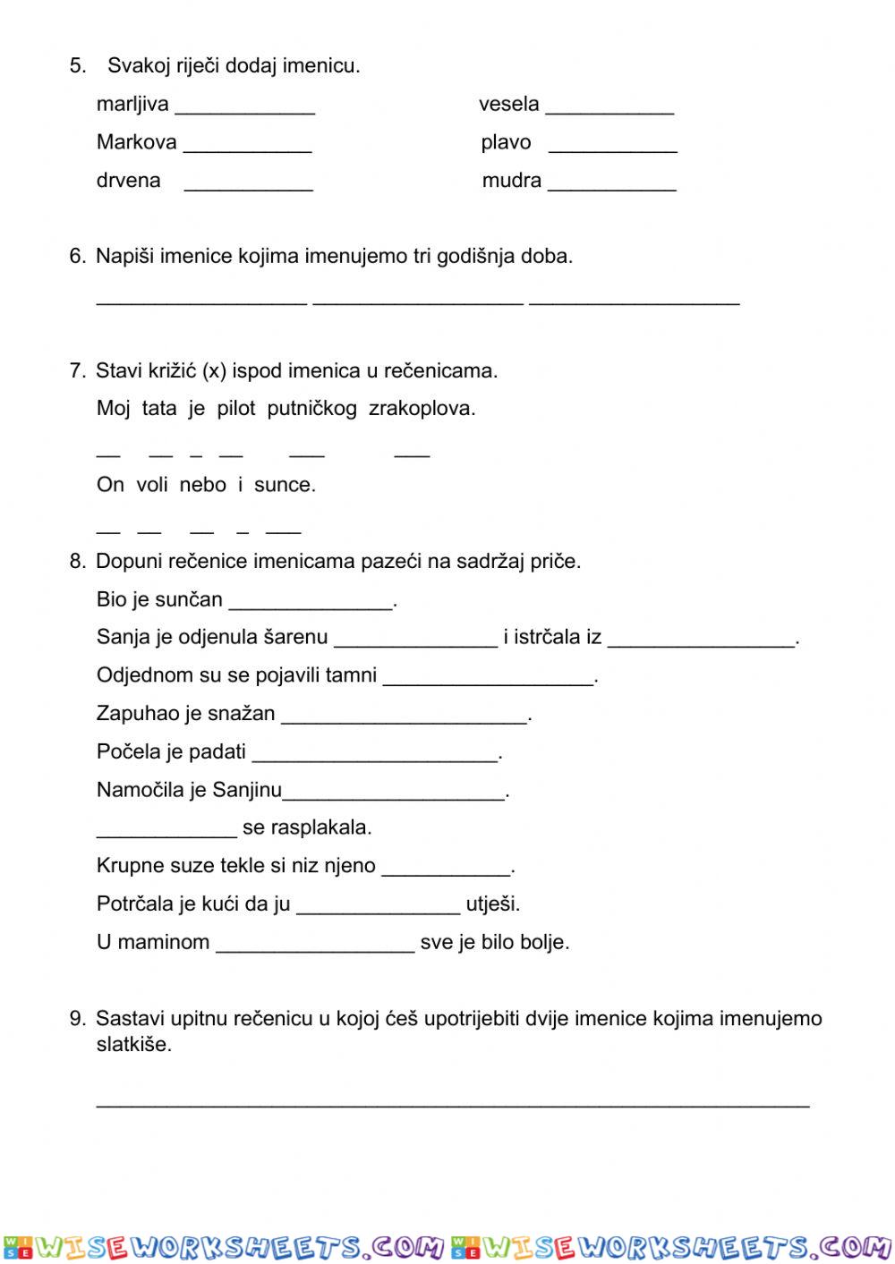 worksheet